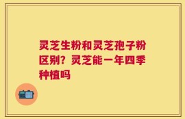 灵芝生粉和灵芝孢子粉区别？灵芝能一年四季种植吗