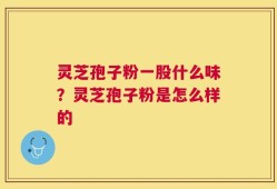 灵芝孢子粉一股什么味？灵芝孢子粉是怎么样的