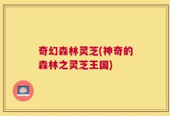 奇幻森林灵芝(神奇的森林之灵芝王国)
