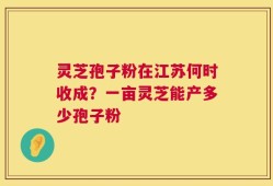 灵芝孢子粉在江苏何时收成？一亩灵芝能产多少孢子粉