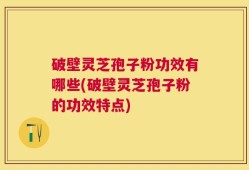 破壁灵芝孢子粉功效有哪些(破壁灵芝孢子粉的功效特点)