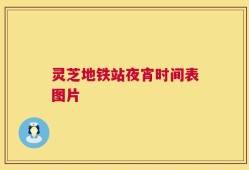 灵芝地铁站夜宵时间表图片