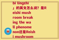 破壁灵芝拼音(「pòbì línɡzhī」的英文怎么说？是Reishi mushroom breaking the wall phenomenon还是Reishi mushroom spalling)