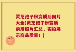 灵芝孢子粉变质后图片大全(灵芝孢子粉变质前后照片汇总，实拍展示商品质量！)
