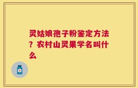 灵姑娘孢子粉鉴定方法？农村山灵果学名叫什么