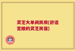 灵芝大单间民房(舒适宽敞的灵芝民宿)