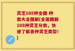 灵芝108种全图 种类大全图解(全面图解108种灵芝分类，快速了解各种灵芝类型！)