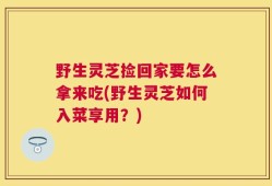 野生灵芝捡回家要怎么拿来吃(野生灵芝如何入菜享用？)