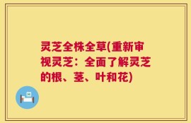 灵芝全株全草(重新审视灵芝：全面了解灵芝的根、茎、叶和花)