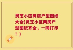 灵芝小区两房户型图纸大全(灵芝小区两房户型图纸齐全，一网打尽！)