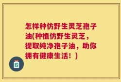 怎样种仿野生灵芝孢子油(种植仿野生灵芝，提取纯净孢子油，助你拥有健康生活！)