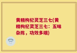 黄精枸杞灵芝三七(黄精枸杞灵芝三七：五味杂陈，功效多端)