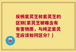 反柄紫灵芝和紫灵芝的区别(紫灵芝被曝含有有害物质，与纯正紫灵芝应该如何区分？)