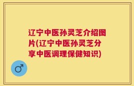 辽宁中医孙灵芝介绍图片(辽宁中医孙灵芝分享中医调理保健知识)