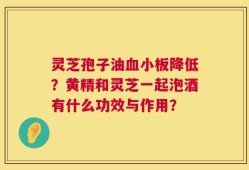 灵芝孢子油血小板降低？黄精和灵芝一起泡酒有什么功效与作用？