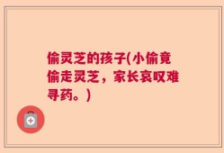偷灵芝的孩子(小偷竟偷走灵芝，家长哀叹难寻药。)