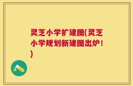 灵芝小学扩建图(灵芝小学规划新建图出炉！)
