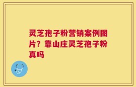 灵芝孢子粉营销案例图片？靠山庄灵芝孢子粉真吗