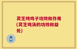 灵芝炖鸡子功效和作用(灵芝鸡汤的功效和益处)