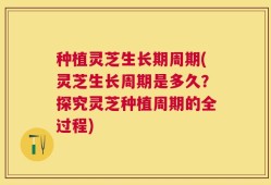 种植灵芝生长期周期(灵芝生长周期是多久？探究灵芝种植周期的全过程)