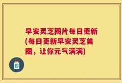 早安灵芝图片每日更新(每日更新早安灵芝美图，让你元气满满)