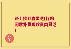 路上捡到肉灵芝(行路间意外发现珍贵肉灵芝)