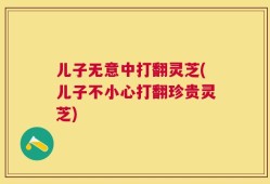儿子无意中打翻灵芝(儿子不小心打翻珍贵灵芝)