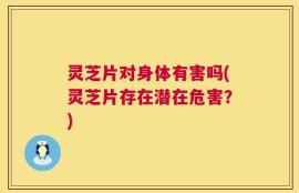 灵芝片对身体有害吗(灵芝片存在潜在危害？)