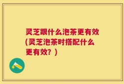 灵芝跟什么泡茶更有效(灵芝泡茶时搭配什么更有效？)