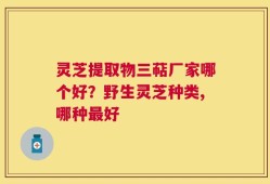 灵芝提取物三萜厂家哪个好？野生灵芝种类,哪种最好