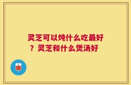 灵芝可以炖什么吃最好 ？灵芝和什么煲汤好