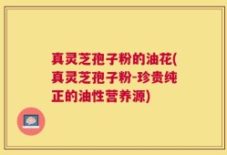 真灵芝孢子粉的油花(真灵芝孢子粉-珍贵纯正的油性营养源)