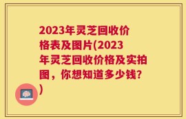 2023年灵芝回收价格表及图片(2023年灵芝回收价格及实拍图，你想知道多少钱？)