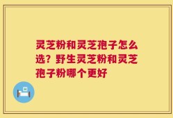 灵芝粉和灵芝孢子怎么选？野生灵芝粉和灵芝孢子粉哪个更好