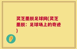 灵芝墨脱足球网(灵芝墨脱：足球场上的奇迹)