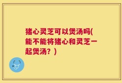 猪心灵芝可以煲汤吗(能不能将猪心和灵芝一起煲汤？)