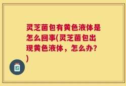 灵芝菌包有黄色液体是怎么回事(灵芝菌包出现黄色液体，怎么办？)