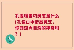 孔雀嘴里叼灵芝是什么(孔雀口中衔出灵芝，你知道大自然的神奇吗？)