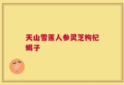 天山雪莲人参灵芝枸杞蝎子