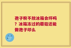 孢子粉不放冰箱会坏吗？冰箱冻过的蘑菇还能做孢子印么