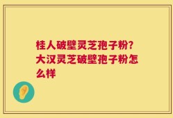 桂人破壁灵芝孢子粉？大汉灵芝破壁孢子粉怎么样