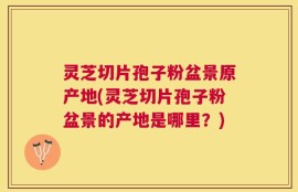 灵芝切片孢子粉盆景原产地(灵芝切片孢子粉盆景的产地是哪里？)