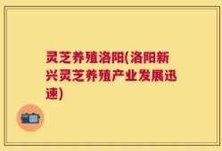 灵芝养殖洛阳(洛阳新兴灵芝养殖产业发展迅速)