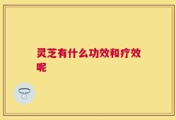 灵芝有什么功效和疗效呢