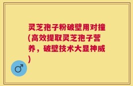 灵芝孢子粉破壁用对撞(高效提取灵芝孢子营养，破壁技术大显神威)