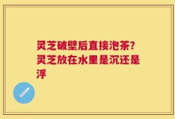 灵芝破壁后直接泡茶？灵芝放在水里是沉还是浮