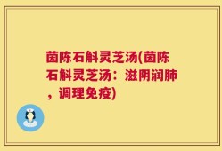 茵陈石斛灵芝汤(茵陈石斛灵芝汤：滋阴润肺，调理免疫)