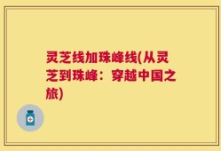 灵芝线加珠峰线(从灵芝到珠峰：穿越中国之旅)