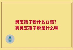 灵芝孢子粉什么口感？真灵芝孢子粉是什么味