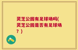 灵芝公园有足球场吗(灵芝公园是否有足球场？)